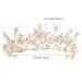 Kisshine Bride Wedding Flower Crowns & Tiara - Crystal Butterfly Baroque Queen Crown for Women and Girls - Buy Online on GoSupps.com