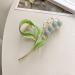 Blue Lily of the Valley Large Flower Hair Claw Clip for Women - Strong Metal Non-Slip Hair Clip for Thick and Thin Hair - Acetate Hair Accessories - Buy Online on GoSupps.com