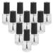 10 Pieces Crystal Clear Empty Nail Polish Bottles with Brush - 5ml Transparent Self-Filler Set with 2 Funnels & 10 Mixing Balls - Buy Online on GoSupps.com