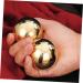 Healvian Brass Gymnastics Balls - 4 Portable Copper Massage Balls for Health & Exercise - Buy Online on GoSupps.com