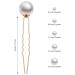 Charonle 32-Piece Wedding Pearl Hair Pins - Bridal Rhinestone Hair Accessories in Gold - Buy Online on GoSupps.com
