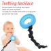 10PCS Kids Chewing Pendant Chew Sensory Necklace - Dark Blue | Silicone Teething Pain Relief for Children - Low Temp Resistant - Buy Online on GoSupps.com