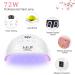 LKE Gel Nail Polish Kit with 72W UV Nail Lamp | 6 Nude Pink White Colors | Gel Top & Base Coat | DIY Manicure Set for Women - M02-Pink Nude - Buy Online on GoSupps.com