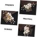 FOMIYES Pearl Comb Pearl Hair Clips Bride Hair Comb Bridal Headpieces for Wedding Hair Bling Wedding Hair Jewelry Pearls Headpiece Bridal Hair Gold Tiara Accessories Miss The Flowers Alloy - Buy Online on GoSupps.com
