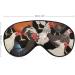 Colorful Hens Sleep Mask | Adjustable Strap Eye Cover for Sleeping and Travel | Block Light for Men and Women - Buy Online on GoSupps.com