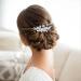 Unicra Flower Bride Wedding Hair Comb Silver Pearl Hair Accessories Crystal Bridal Headpiece for Women and Bridesmaid - Buy Online on GoSupps.com