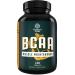 Branch Chain Amino Acids Supplement - Vegan BCAA Capsules Post Workout Muscle Recovery and Muscle Growth Support - Branched Chain Amino Acids Supplement for Men and Womens Workout Recovery 120 Count 120 Count (Pack of 1)