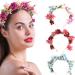 Minkissy Floral Headband for Women & Girls - Elegant Flower Crown for Weddings Christmas & Festivals in Red & Blue - Buy Online on GoSupps.com