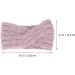 Lurrose Knitting Hair Band Woolen Crossed Headband Wide Rim Headwrap Twist Winter Headwear for Women Girls Pink - Buy Online on GoSupps.com