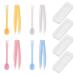 IBEIKE Contact Lens Applicator Soft Lenses - 4 Pack Contact Lenses Remover Tool with Storage Case Silicone Suction Stick Handler & Tweezers for Home Travel Outgoing