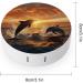 Contact Lens Case - Dolphin Jumping Out of Water Print | Plastic Lens Care Box & Travel Container - Buy Online on GoSupps.com