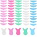 QEDBOJE 25 Pairs Silicone Perm Pad Y Shape Eyelash Brush Silicone Pad Curler Reusable DIY Eyelash Lifting Pads (5 Sizes: S M M1 M2 L)