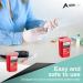 AdirMed Sharp Needle Disposal Container - 1 Quart - Ideal for Home, Clinic, Office, Barber Use - Buy Online on GoSupps.com