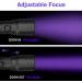 Geekhigh UV Flashlight 395nm - Zoomable Black Light for Pet Urine Detection Bed Bugs & Household Use - Includes 3AAA Battery - Buy Online on GoSupps.com