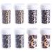 Beaupretty Nail Foil Transfer Sticker Leopard Print Nail Art Wrap Nail Adhesive Stickers for DIY Christmas 8Bottle(Mixed Color) Girl Stickers