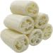 6 Pieces Natural Luffa Sponge Set | Exfoliate Dead Skin Ideal for Bath Shower & Kitchen Scrub | Eco-Friendly Personal Care & Decoration - Buy Online on GoSupps.com