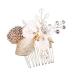 New 2025 Hair Combs Wedding Hair Clips Fashion Crystal Flower Headdress Hairpin For Diadem Pearls Headpiece Barrettes New For Jewelry Fashion Accessories Creative Gift