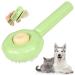 OurMiao Sunflower Cat Dog Brush for Shedding, Dog Hair Brush, Pet Grooming Brush for Short Long Haired Dogs Cats Rabbits (Green)