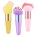 3-Piece Professional Makeup Sponge Set with Handle and Powder Puff - Ideal for Foundation, Powder, and Liquid Makeup Application - Buy Online on GoSupps.com
