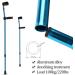 LINYUES Ergonomic Forearm Crutches for Adults Adjustable Arm Crutches for Women Men Lightweight Aluminum Walker Canes for Height 140-190cm (Size : 1 Unit) Anniversary - Buy Online on GoSupps.com