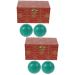 Frcolor 4 piece of turquoise handball fitness gift hand massage exercise home decor apartment furnishings The gift gifts manual balls creative spheres stress reductioners gymnastics ball china