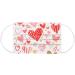 10/50PCS Valentines Day Disposable_Face_Masks Floral Designs for Adults 3 Layer Covers with Nose Wire for Women Men 007-50PCS - Buy Online on GoSupps.com