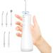 Water Flosser Cordless Portable Oral Irrigator - 5 Jet Tips IPX7 Waterproof 250ML Detachable Tank for Home & Travel - Buy Online on GoSupps.com