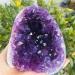 Folk Crafts Natural Purple Crystal Stones Brazilian Amethyst Geode Crystal Cluster Hecoration