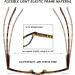 Hubeye Crescent Glasses - Leopard Print Semi-Frame Reading Aid for Men & Women - 2.50 Diopters with Glasses Holster - Buy Online on GoSupps.com