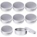 Proleo 24er aluminum empty jar silver cream box 60ml with screw cap for lip balm lotion cream masks mini candles cosmetics silver