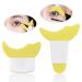 3 In 1 Eyelashes Tools Mascara Shield Applicator Guard Silicone Eyeliner Stencil Kit Ideal Winged Eyeliner Tool Eyeshadow Stencils For Beginner Mascara Applicator Shield Mascara Tool Mascara Guard 2 Yellow