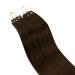 Ugeat Microring Loop Hair Extensions - Real Brown Remy Hair 45cm 50 Strands - #4 Brown Microring Extensions - Buy Online on GoSupps.com