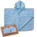 Urban Kanga Baby Bath Poncho with Hood Two-Sided Poncho Children 1 year Crystal Blue