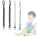 DKDDSSS 4PCS Pacifier Chain Cotton Pacifier Strap Baby Pacifier Chain Clip for Girls and Boys