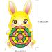 QIAMNI Kids Dart Board Set with 12 Sticky Balls - Safe Cartoon Animal Design for Indoor & Outdoor Multi-Player Sport Party Game - Buy Online on GoSupps.com