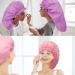 Jumbo Shower Caps Set - Waterproof Extra Large Caps for Women & Girls (Black/Blue/Pink/Purple) - Blank Pattern Design - Buy Online on GoSupps.com