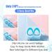 Silicone Eye Wash Cup Kit - Effective Eye Cleaner for Eyelid Care and Relief from Dryness and Strain - Includes 2 Cups and Storage Container - Blue - Buy Online on GoSupps.com