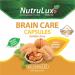NutruLux Brain Care (200 Mg Bacopa) Halal Vegan Gelatin Free Capsules for Cognitive Health - Daily Brain Support Supplement with 200 mg Bacopa - Gelatin-Free Bacopa Capsules for Mental Clarity - Essential Supplement for Brain Health - Wellness Support wit