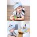 JunNeng Baby Walker Head Helmet & Knee Pads Set - Pink Castle | Toddler Head Protector Bumper Bonnet with Anti-Slip Socks - Buy Online on GoSupps.com
