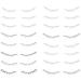 Lower Eyelashes 10 Sheet Disposable Sweatproof Eyelash Stickers Simulation Cute Natural Bottom Lashes for Woman Girls Style 2 - Buy Online on GoSupps.com