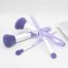 MODA Royal & Langnickel Full Size Mythical Crystal 5pc Makeup Brush Set with Pouch Includes - Powder Angle Brush MD Shader and Crease Brushes Brilliant Amethyst - Buy Online on GoSupps.com