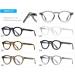 Buy Kachawoo Retro Glasses Frame | TR90 Acetate Round Eyeglasses for Men & Women | Non-Prescription Black Lens Eyewear - Buy Online on GoSupps.com