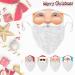 Funny 3D Santa Claus Face Mask with Beard | Washable Fabric Scarf | Christmas Mouth & Nose Protection - Buy Online on GoSupps.com