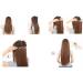 Faringoto Clip in Hair Extensions Real Human Hair Hairpiece Blonde Wig Clips 1B# - Buy Online on GoSupps.com