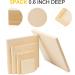 5-Piece Square Unfinished Wood Canvas Panel Boards for Painting and Home Decor - Buy Online on GoSupps.com