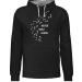 Shirtracer - sweater men women Hoodie contrast two -colored - gift for dog owners - Never Walk Alone Paw prints S 3 black/gray mottled