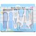 Joyeee Baby Grooming Kit 10PCS Newborn Care Set with Scissors & Finger Puppet - Blue | Portable Nursery Infants Kit for Travel & Home Use - Buy Online on GoSupps.com
