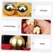 Solustrious Portable Massage Device - Set of 4 Brass Gymnastics Balls for Hand Training & Relaxation | Outdoor Massage Rollers - Buy Online on GoSupps.com