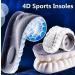4D Cloud Technology Insoles - Ultimate Soft Comfort & Protection for Men & Women | Memory Foam U-Shape Sports Insoles (Gray Men 9-10.5/Women 10.5-12 - Buy Online on GoSupps.com