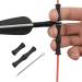 EOUS Bow String Finger Saver Archery Finger Guard Recurve Bow Finger Tabs String Finger Rollers,Silicone BLACK